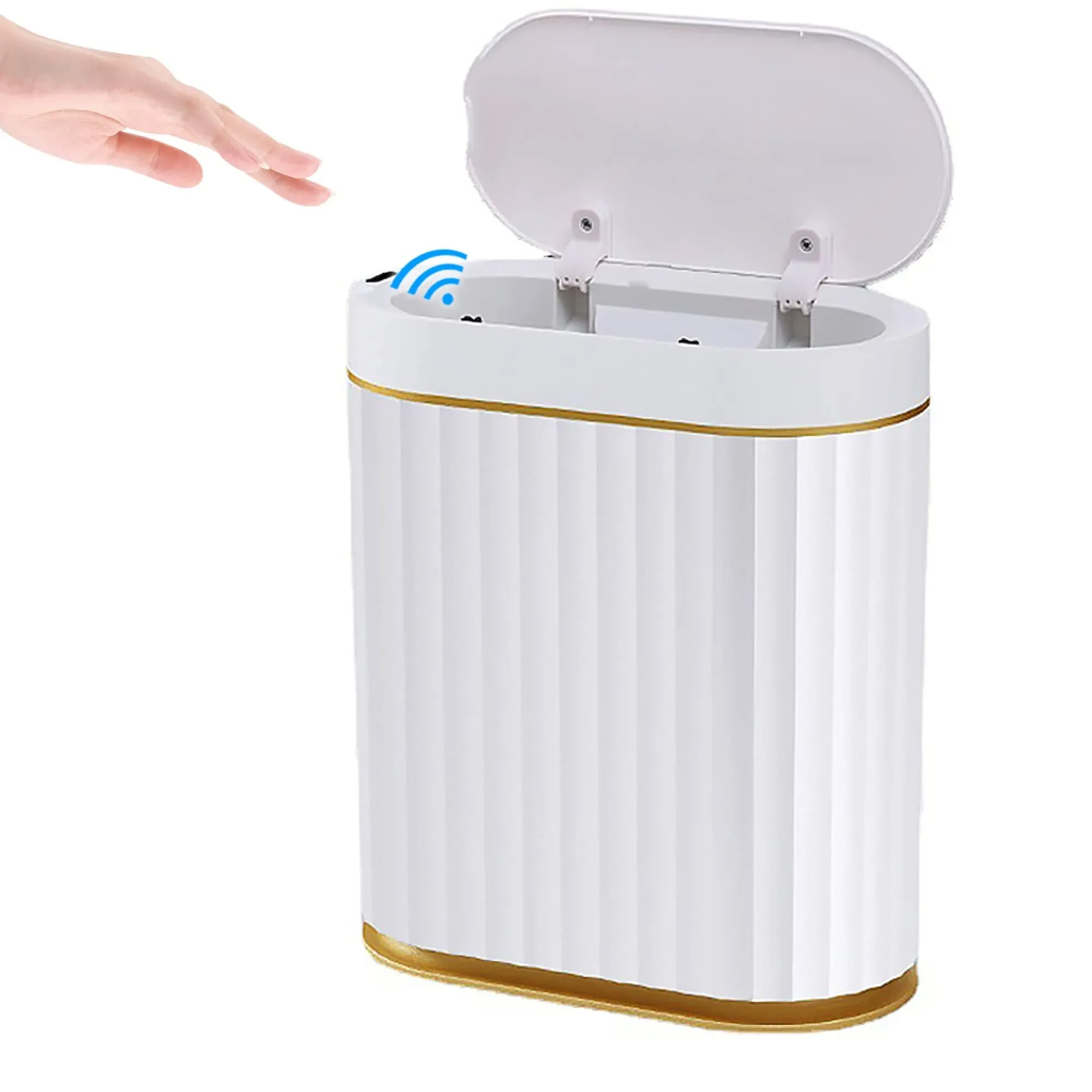 Huaqinglian Touchless Automatic Sensor Smart Trash Can Garbage Can Wasterbasket ...