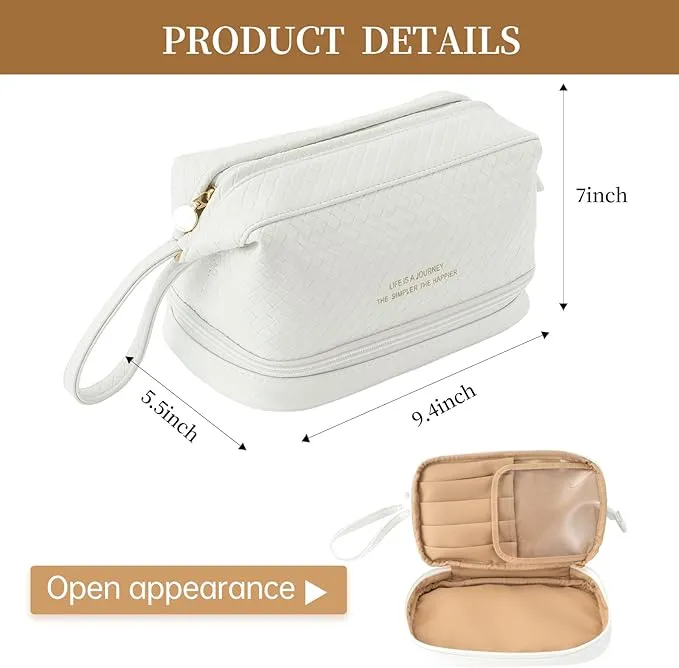 Abiudeng Large Waterproof Makeup Bag