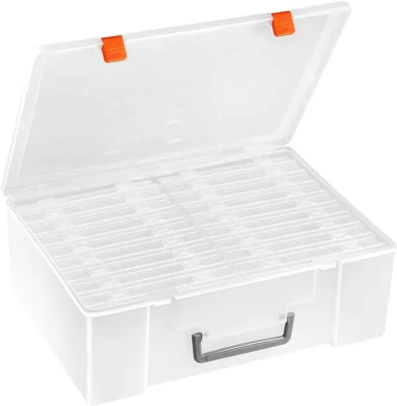 Extra Large Photo Storage Box with 18 Inner Photo Keeper