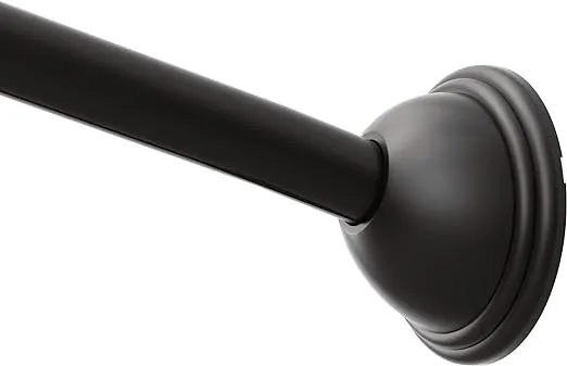 Moen CSR2160BL Matte Black Adjustable Curved Shower Rod