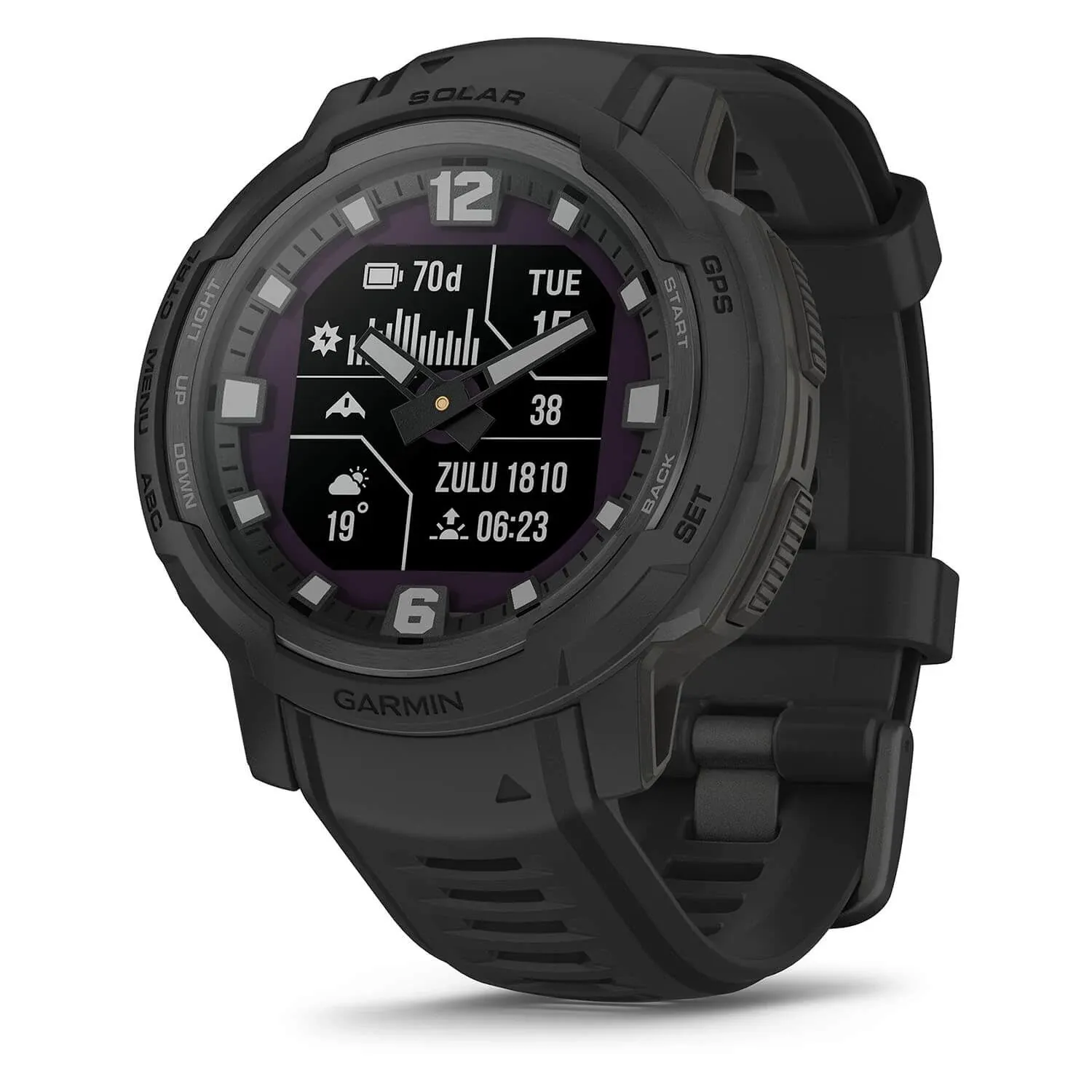 Garmin Instinct Crossover Solar - Tactical Edition Black