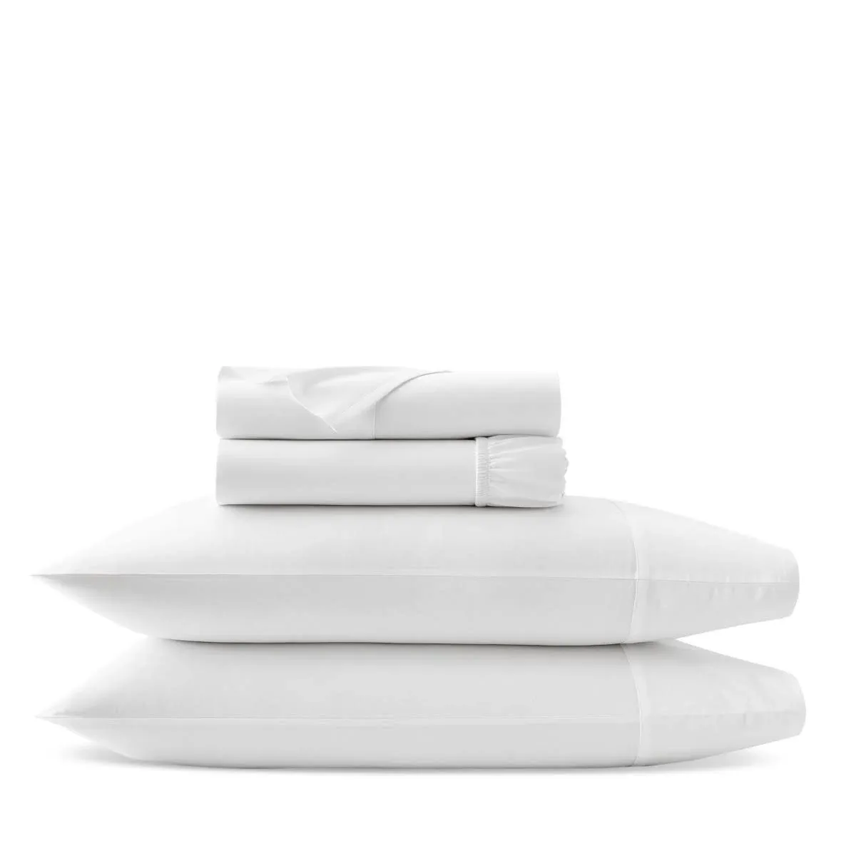 Boll & Branch Percale Hemmed Sheet Set, King - White