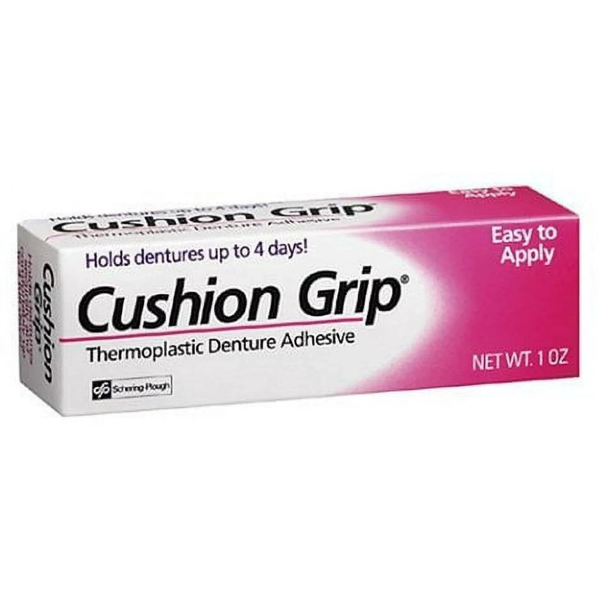 Cushion Grip Thermoplastic Denture Adhesive 1 oz Refits and Tightens Loose Upper