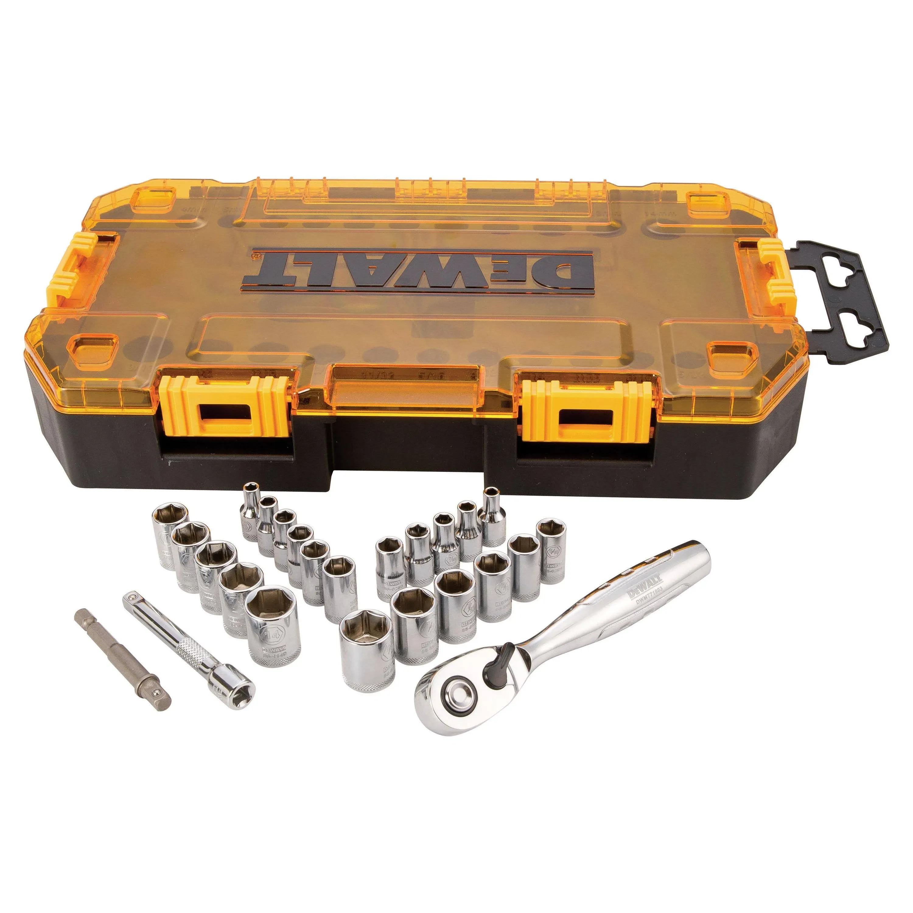 Juego de enchufes dewalt dwmt73805, 25 unidades, 1/4 pulgadas, sae/Métrico