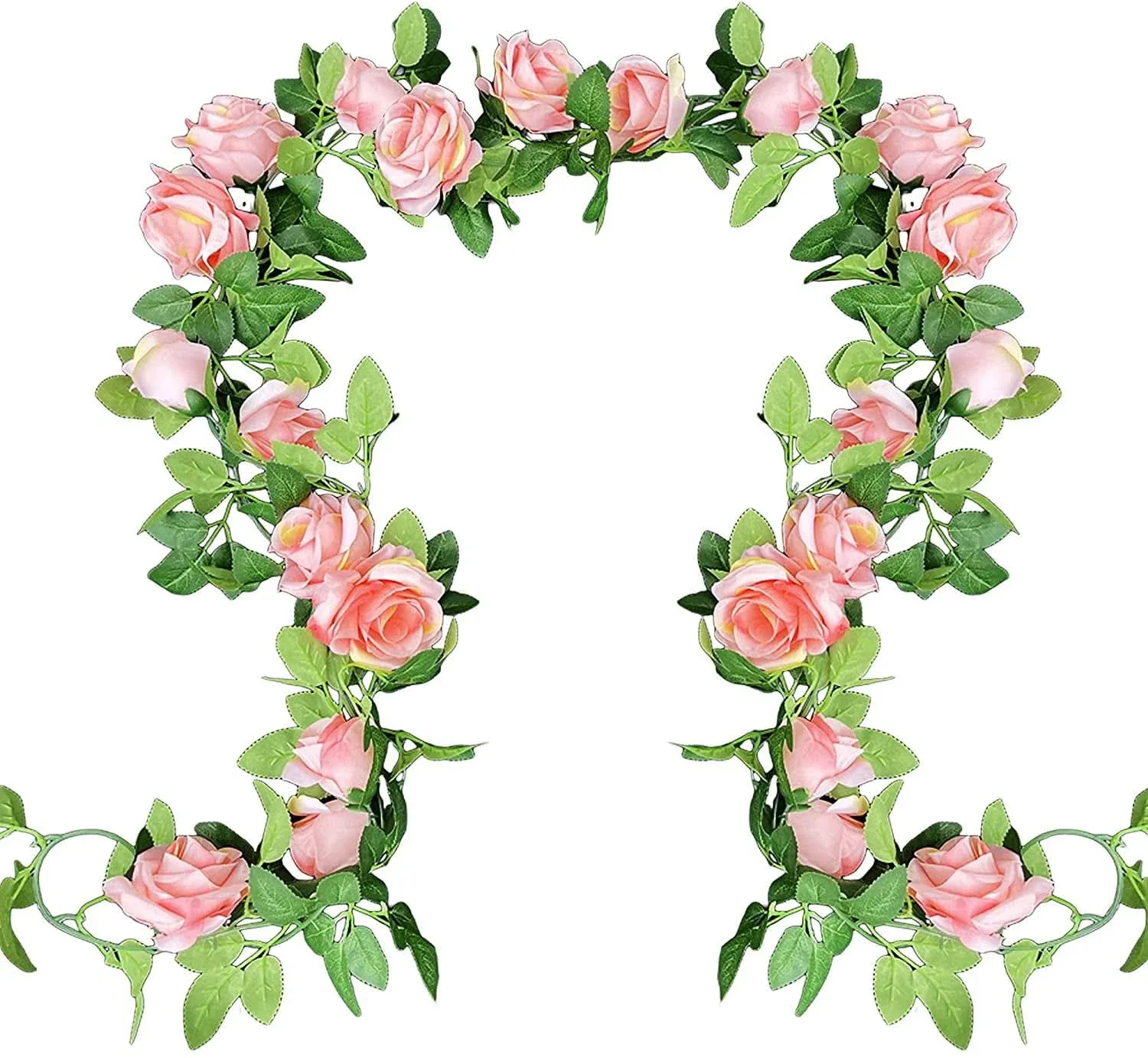 Ukeler 2 Pack Artificial Flower Garland