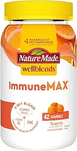 Nature Made Wellblends Immune Max 3-In-1 Vitamin C, D &amp; Zinc Gummy 42Ct  04/2025