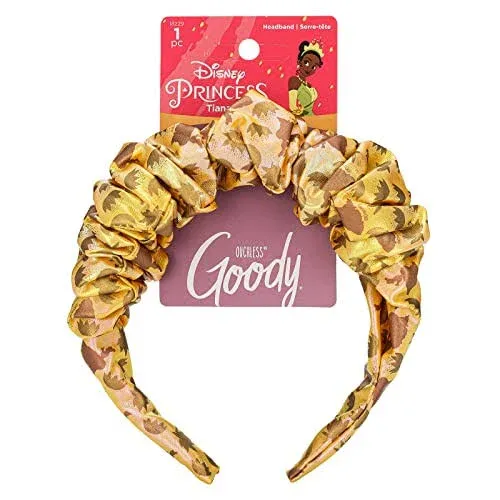 GOODY Ouchless Headband For All Hair Types - Disney Princess, Tiana - Comfort Fit for All-Day Wear - Beautiful Design for Instant Style - Pain-Free Hair Accessories for Women, Men, Boys & Girls