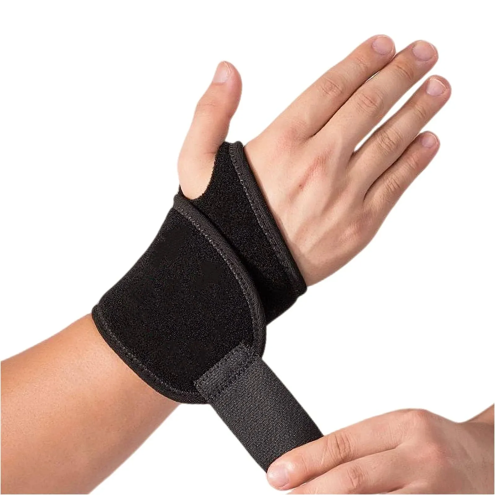 2 Pack Wrist Braces - Wrist Wraps for Carpal Tunnel, Arthritis, and Tendinitis Pain Relief - Fits Both Right and Left Hands - Compression and Support for Fitness Enthusiasts