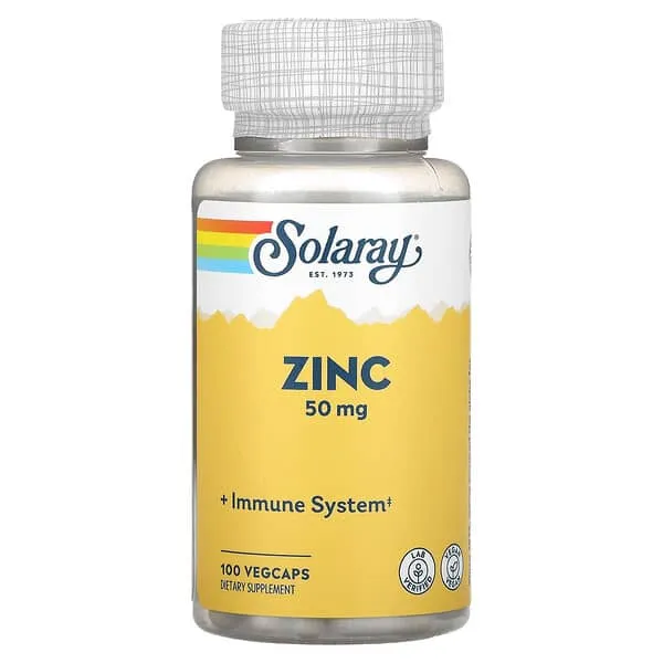 Solaray Zinc, 50 mg - 100