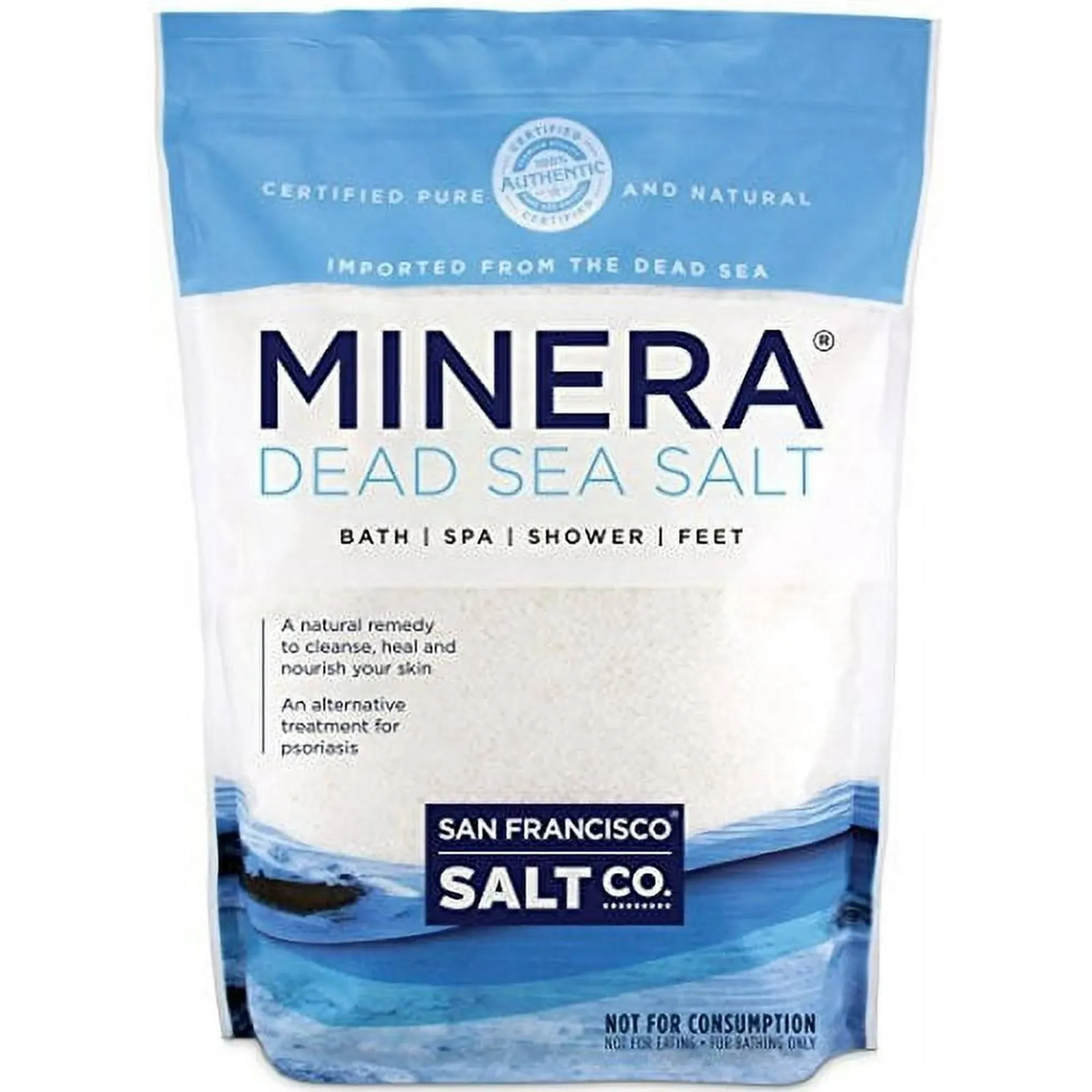 Minera Dead Sea Salt - 2 lb. Bag Fine Grain