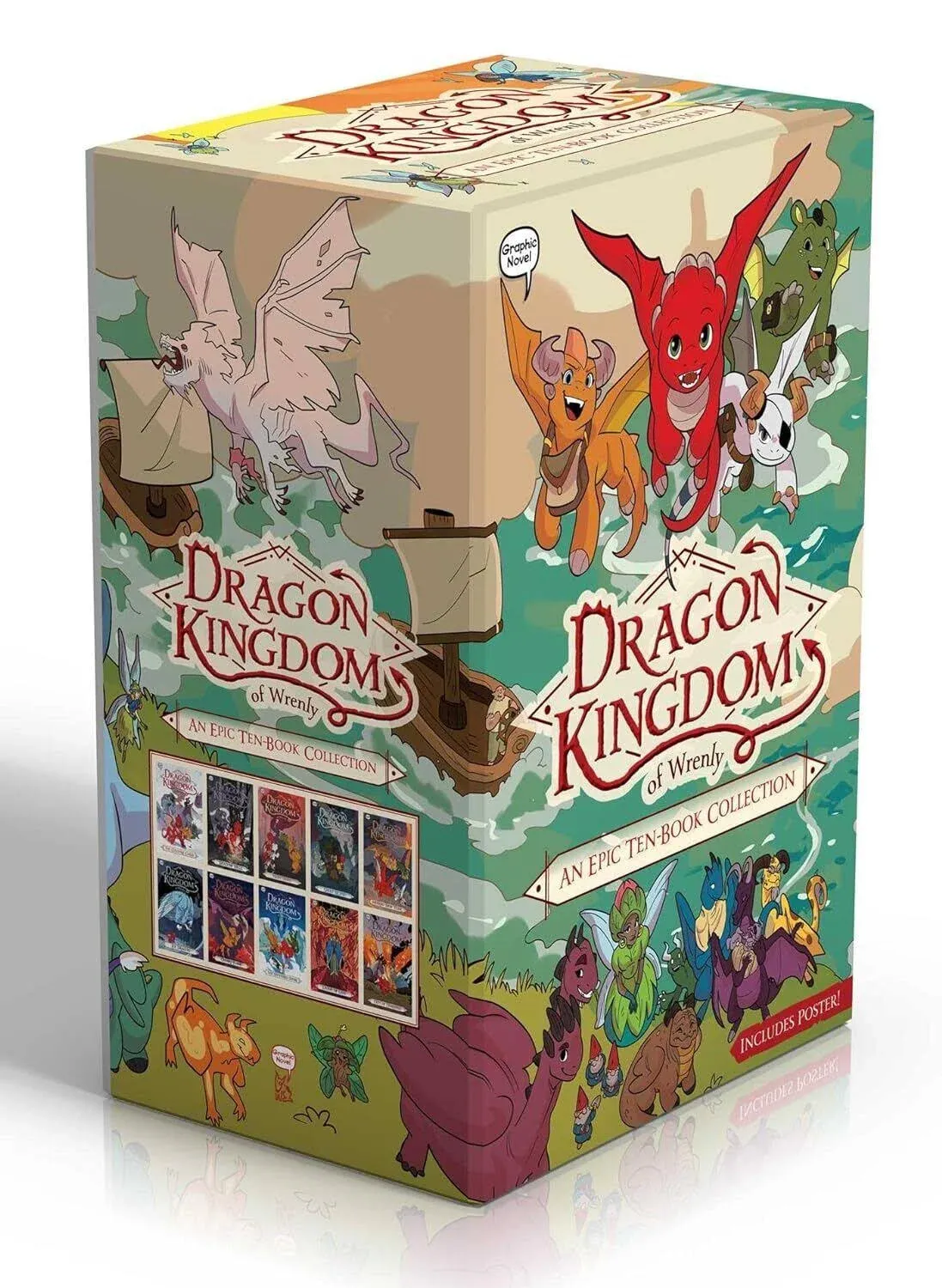 Dragon Kingdom of Wrenly An Epic Ten-Book Collection (Includes Poster!) (Boxed Set): The Coldfire Curse; Shadow Hills; Night Hunt; Ghost Island