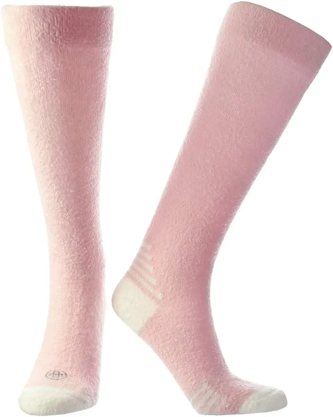 Doctor's Choice Women's Sleeping Socks, Light Cozy Compression Sock, 8-15 mmHg, with Soft, Warm, Fuzzy Features