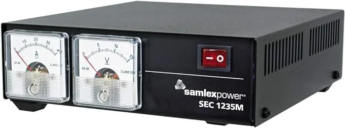 SAMLEX SEC-1235M 30A Switching Power Supply w/ Metters