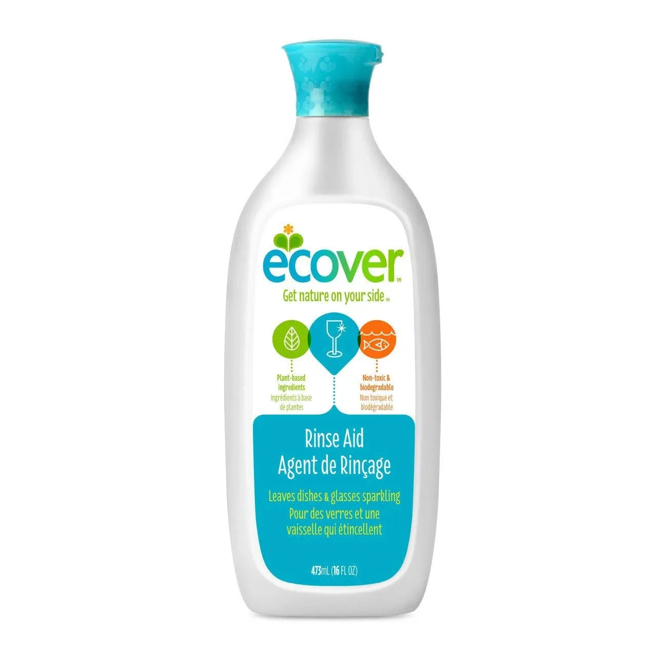 Ecover Naturally Derived Rinse Aid for Dishwashers 16 Ounce