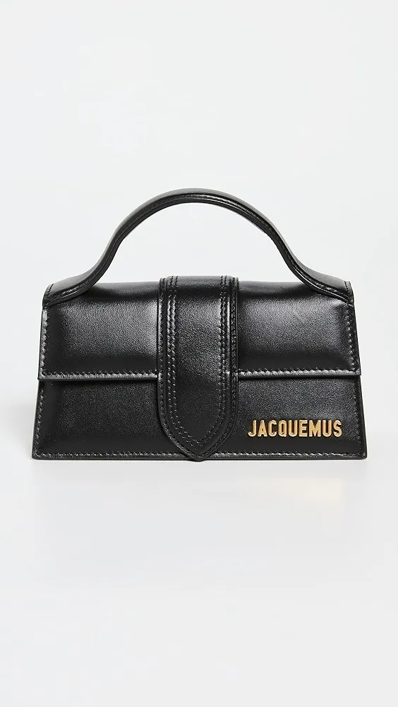 JACQUEMUS Le Bambino Leather Handbag with Removable Shoulder Strap