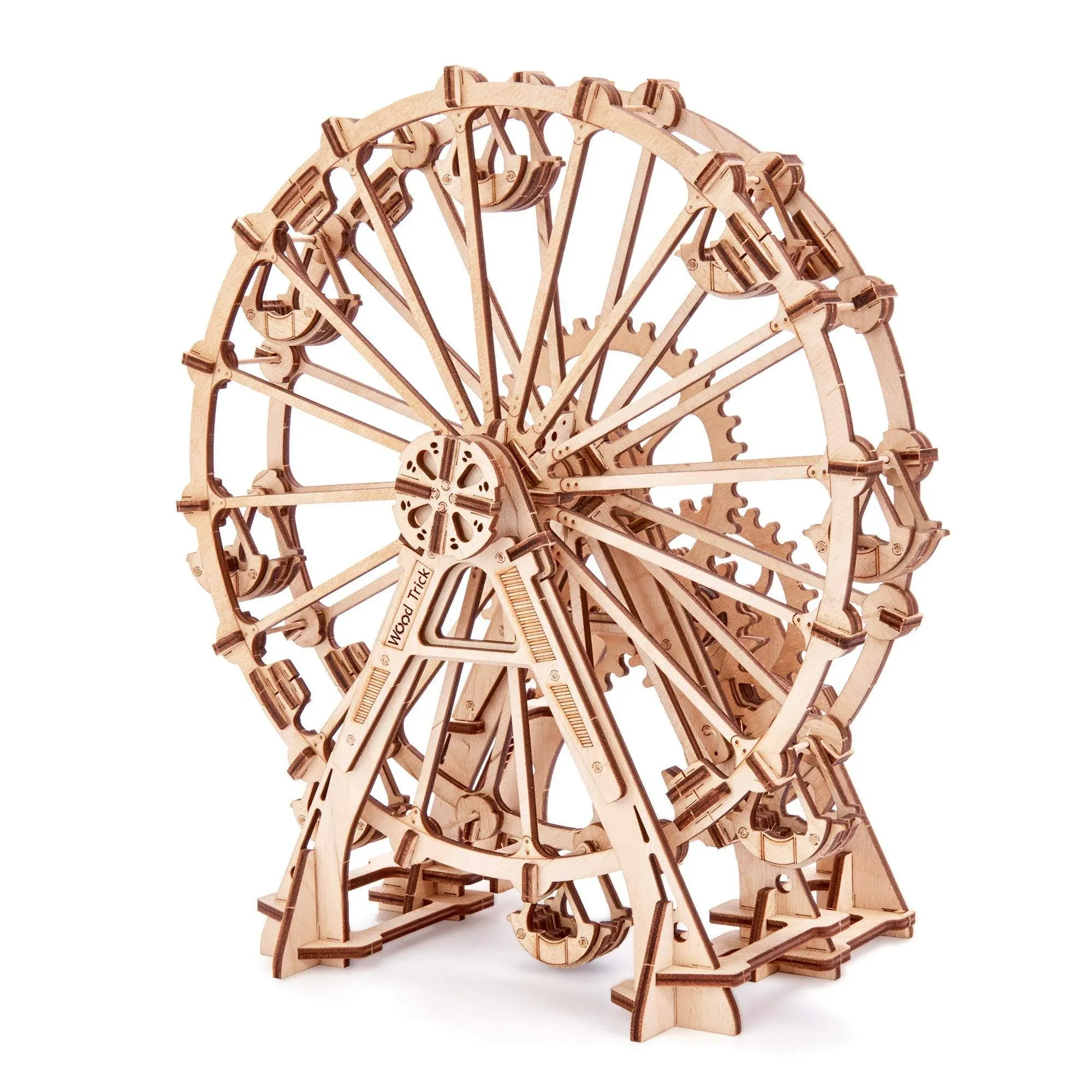 WOOD TRICK Ferris Observation Wheel 3D Puzzle Model Wooden Self Assembly Kit NEW