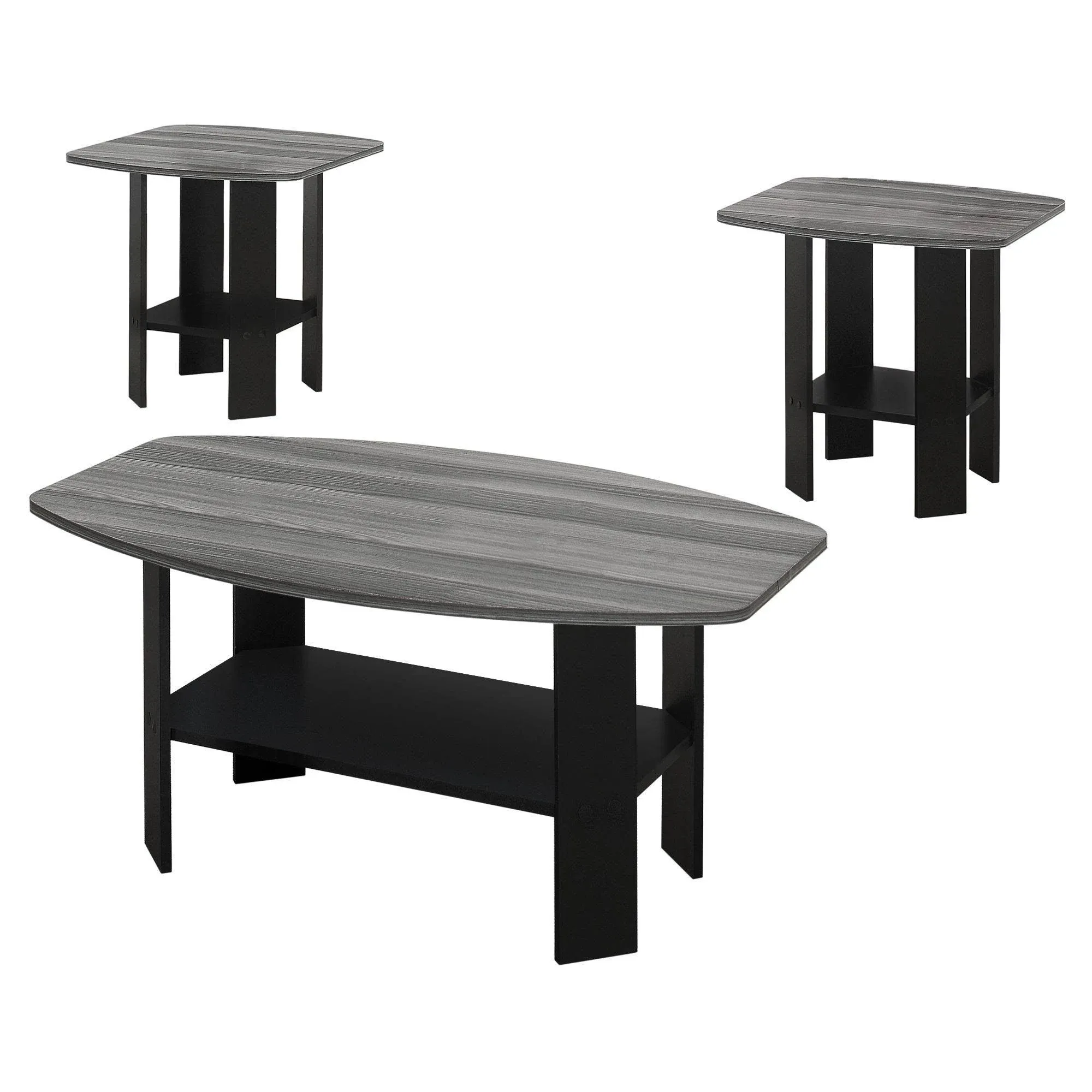 Monarch Specialties I Table Set Black