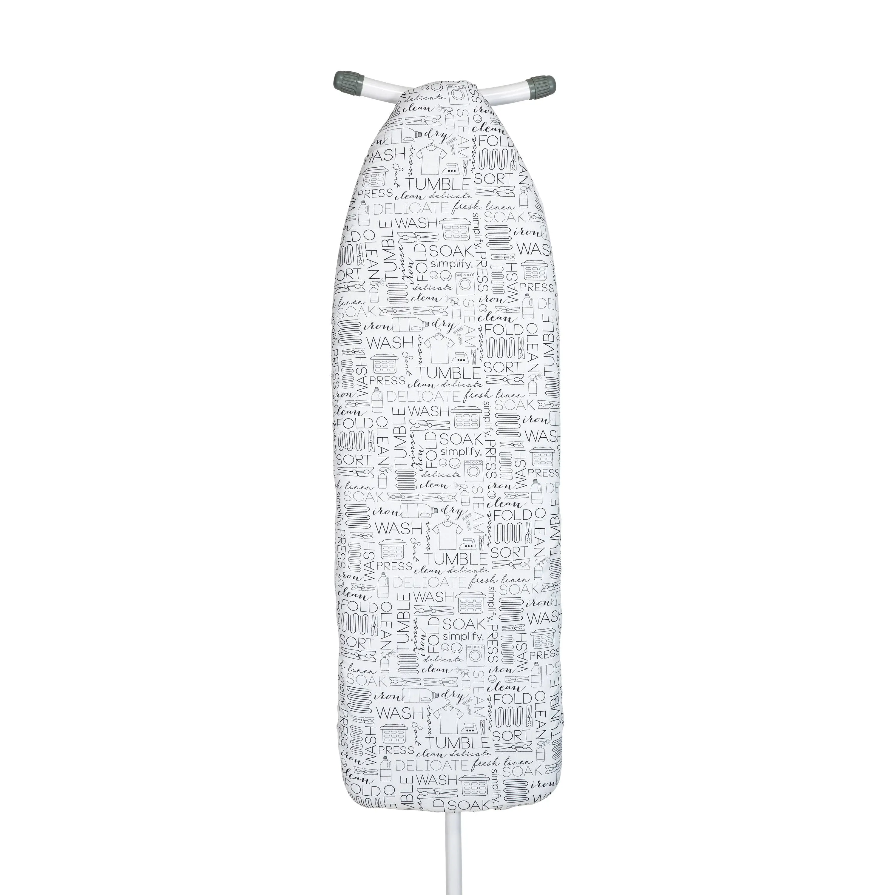 Simplify Scorch Resistant Ironing Board Cover and Pad in White