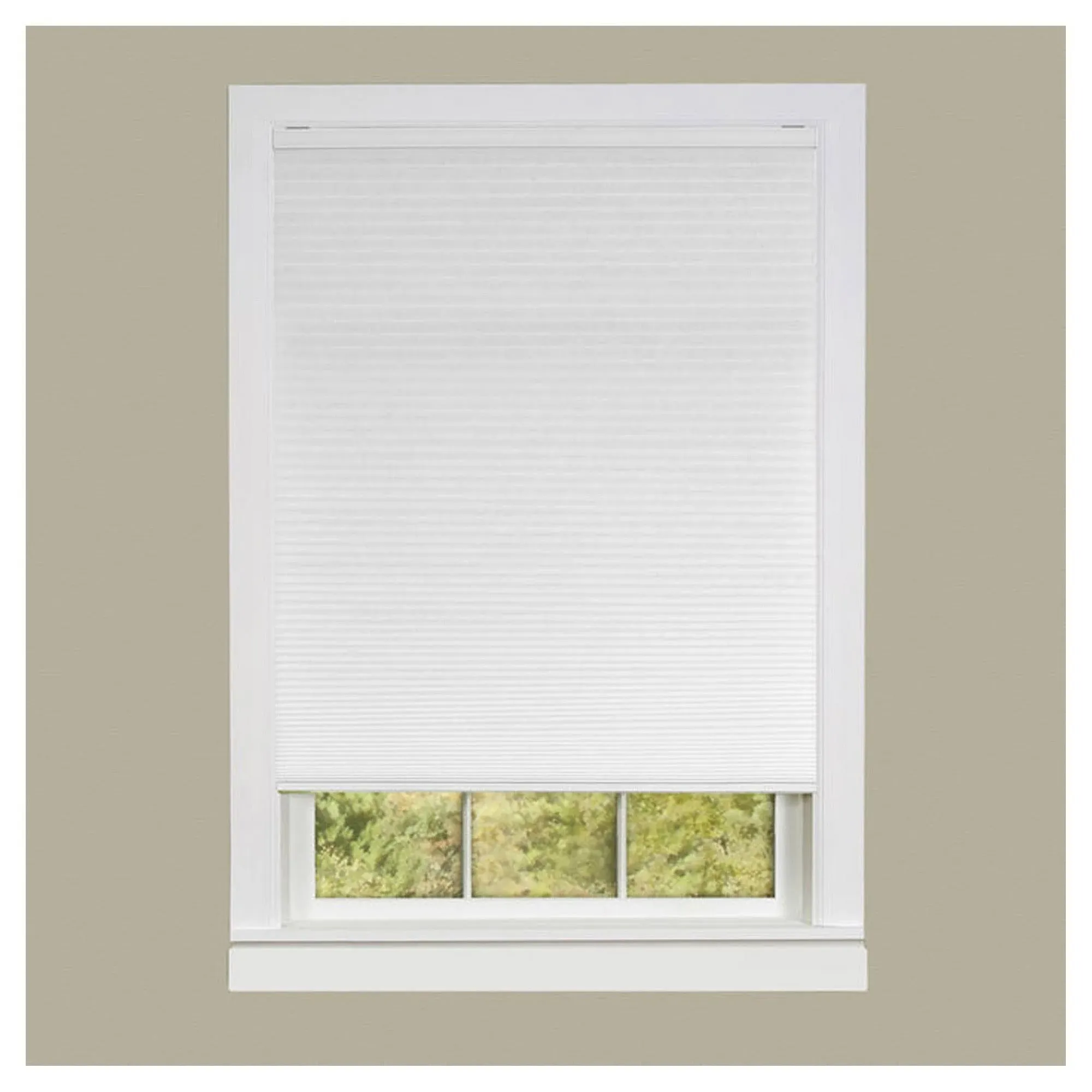 Achim White Cordless Honeycomb Cellular Pleated Shade