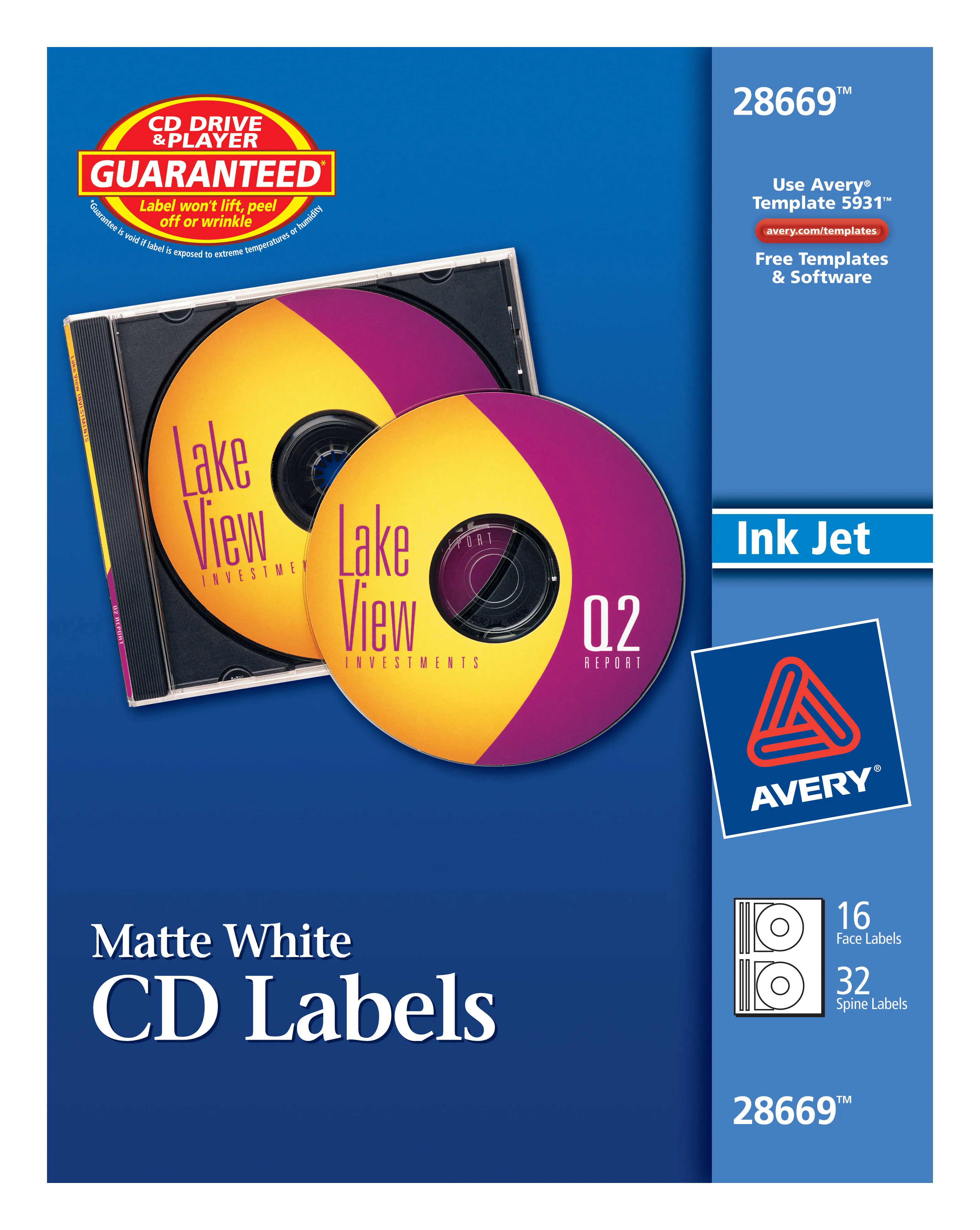 Avery Inkjet CD Labels 8692