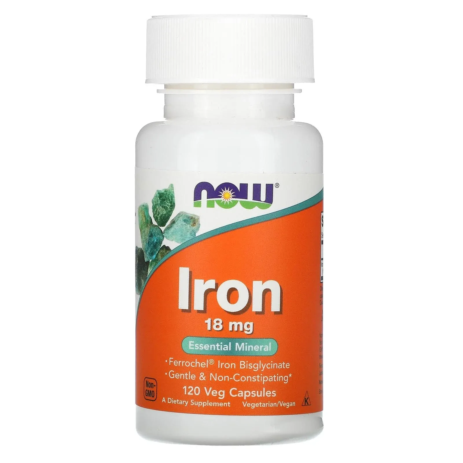 Now Foods Iron 18 MG 120 Capsules