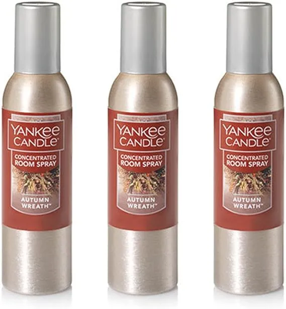 Yankee Candle Concentrated Room Spray 3-PACK (Autumn Wreath)