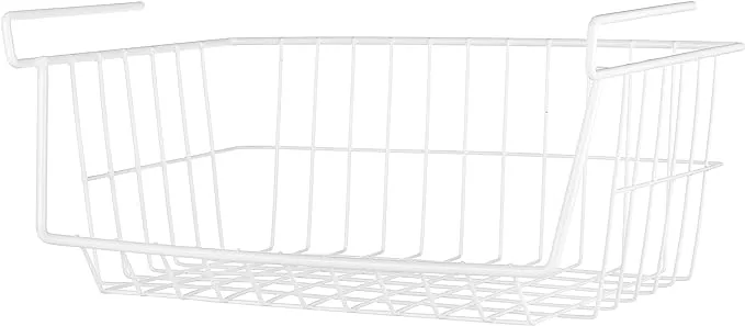 Whitmor 7 in. H X 16 in. W X 10 in. L White Shelf Basket