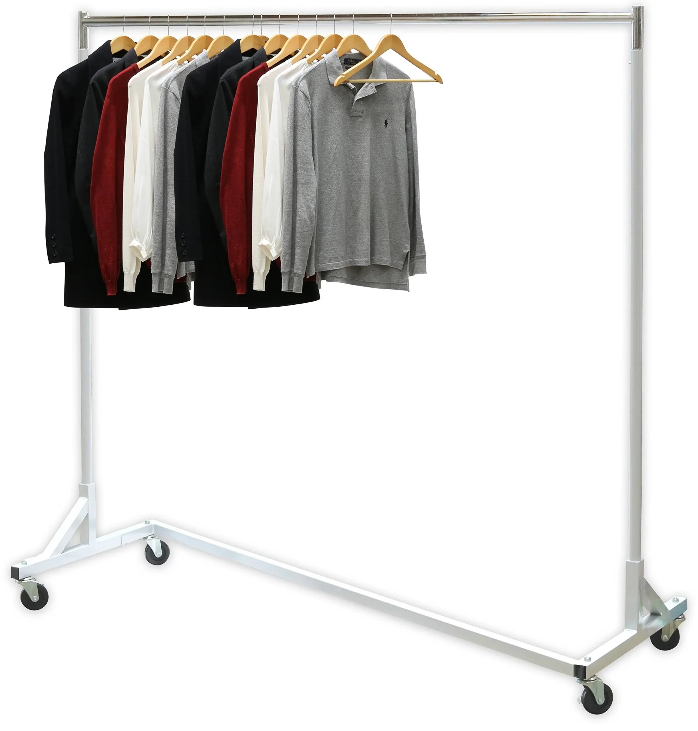 Simple Houseware Commercial Z Base Garment Rack, Black