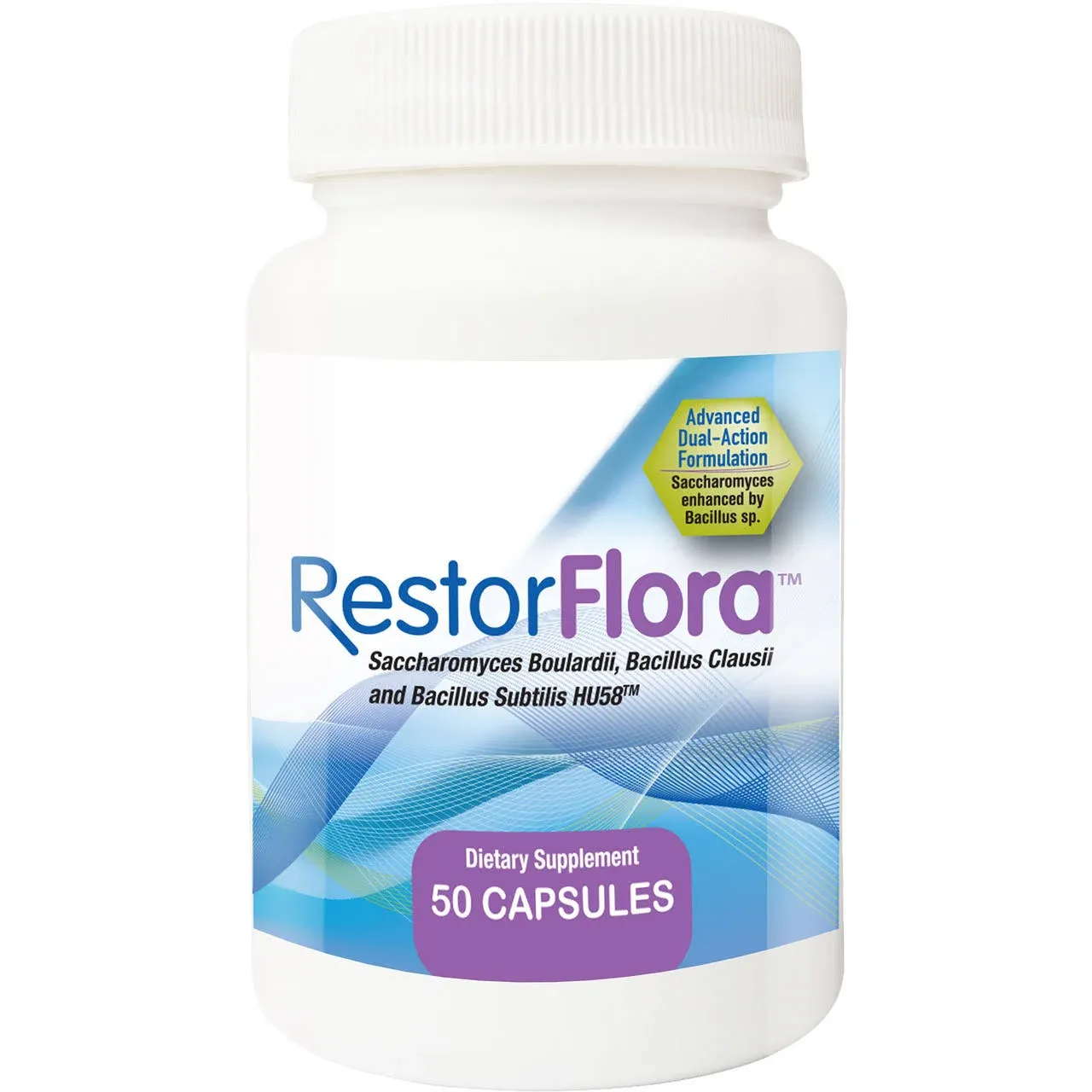 Microbiome Labs RestorFlora Probiotic Supplement - 50 Capsules