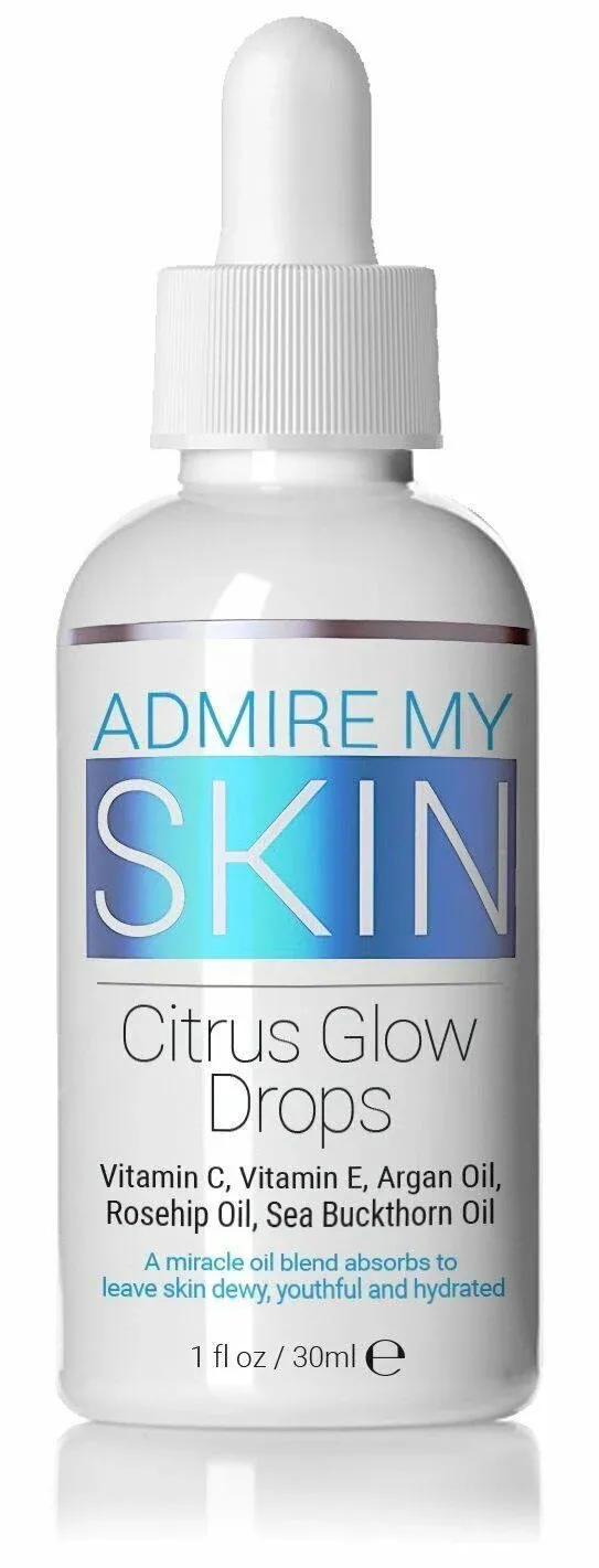 Admire My Skin Vitamin C Oil for Face Gua Sha Massage - Organic Facial Oil for Glowing Skin with + Argan & Rosehip Oils - This Oil for Face Provides You With A Dewy, Youthful Glow