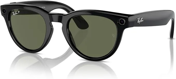 Ray-Ban Unisex Meta Headliner Sunglasses - Black/Green