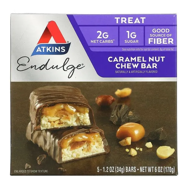 Atkins Endulge Bar Caramel Nut Chew - 5 Bars