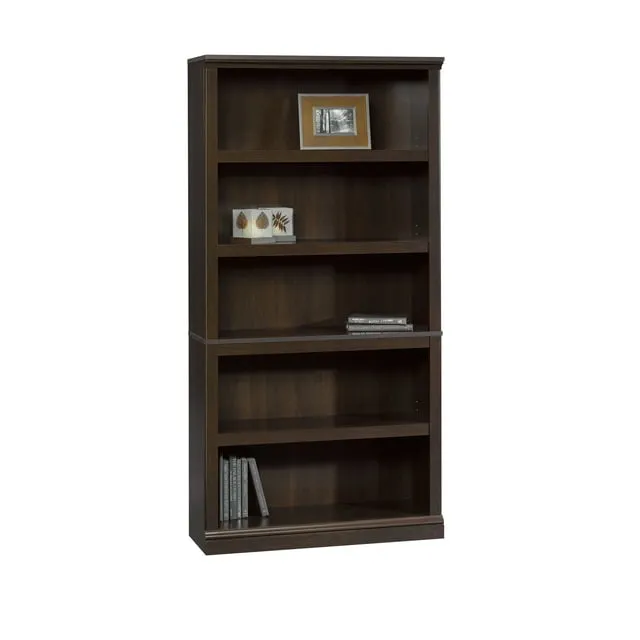 Sauder Select 5-Shelf Bookcase Jamocha Wood