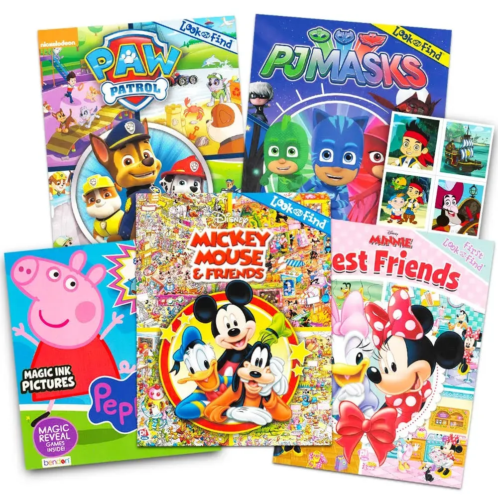 Disney Look and Find Books Set for Kids 2-4 Toddlers -- 5 Find It Books Featuring ...