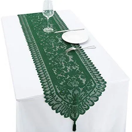 Rockcloud Lace Table Cloth Runner for Wedding Banquet Decorations Christmas P...