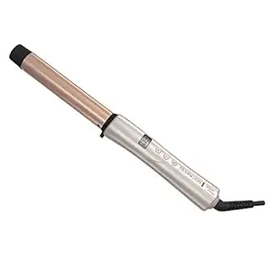 REMINGTON Shine Therapy Argan Oil & Keratin Infused 1 Inch Straight Barrel Curling Wand for Loose Waves, Includes Heat Glove