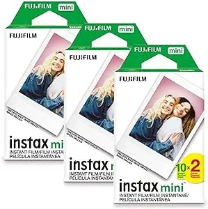 Fujifilm Instax Mini Instant Film (3 Twin Packs, 60 Total Pictures) - International Version