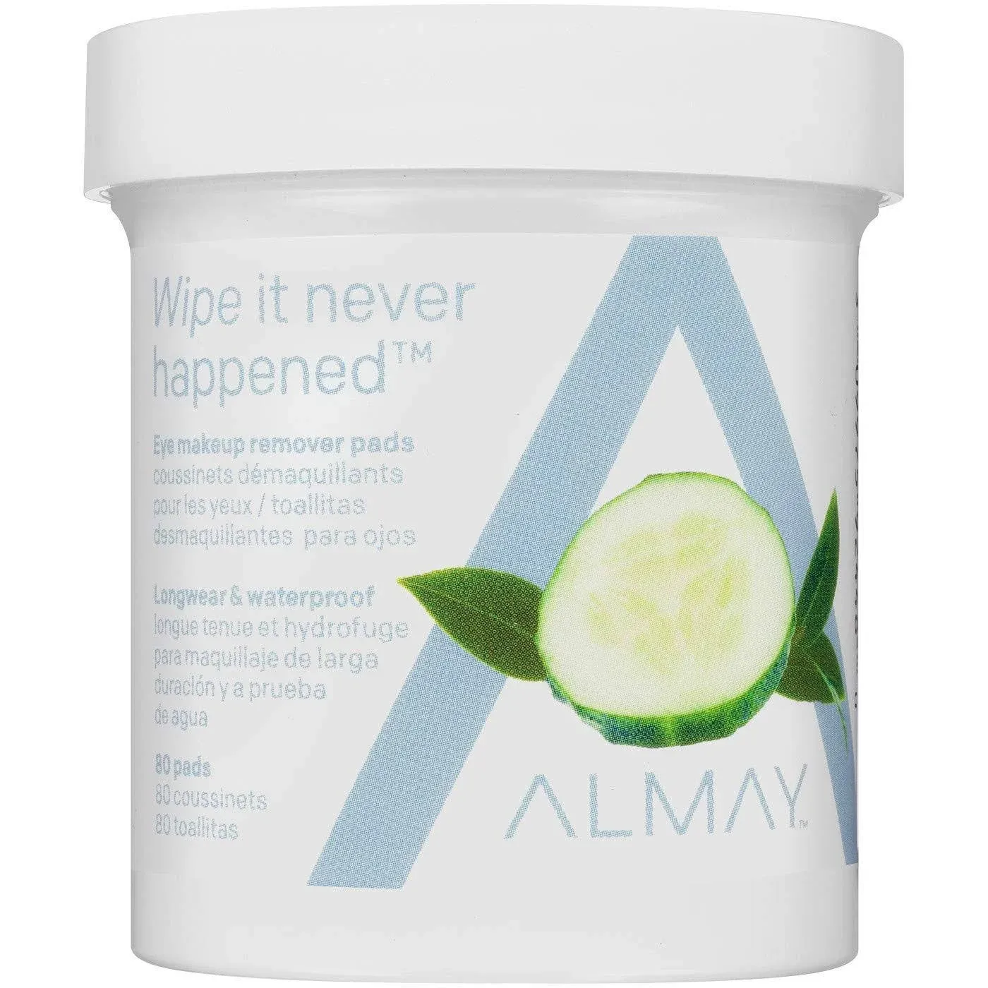 Almay Longwear and Waterproof Eye Makeup Remover Pads, 80 Count (Pack of 4) 