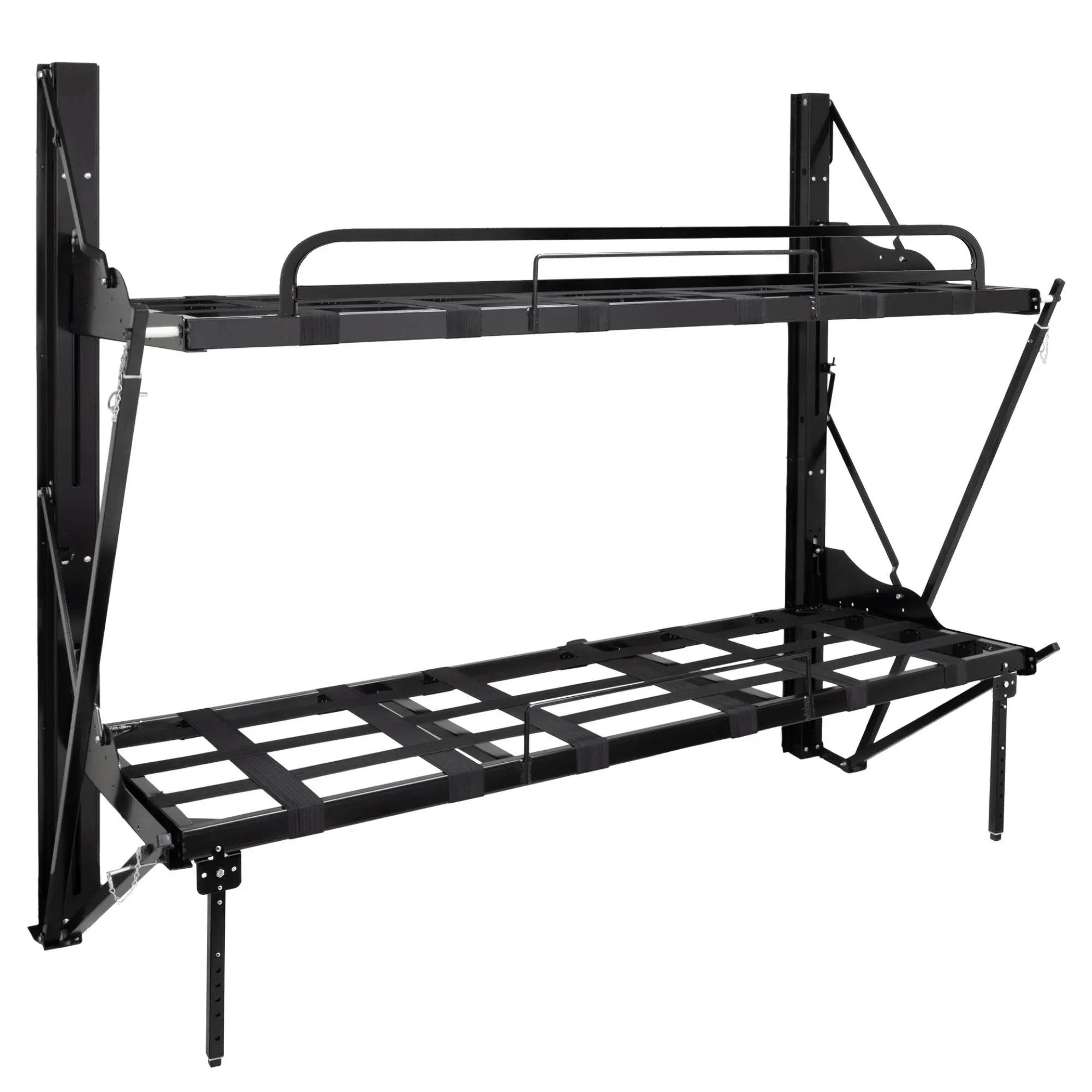 RecPro Double Folding RV Bunk Bed with Safety Rail (with Bunk Mattress)