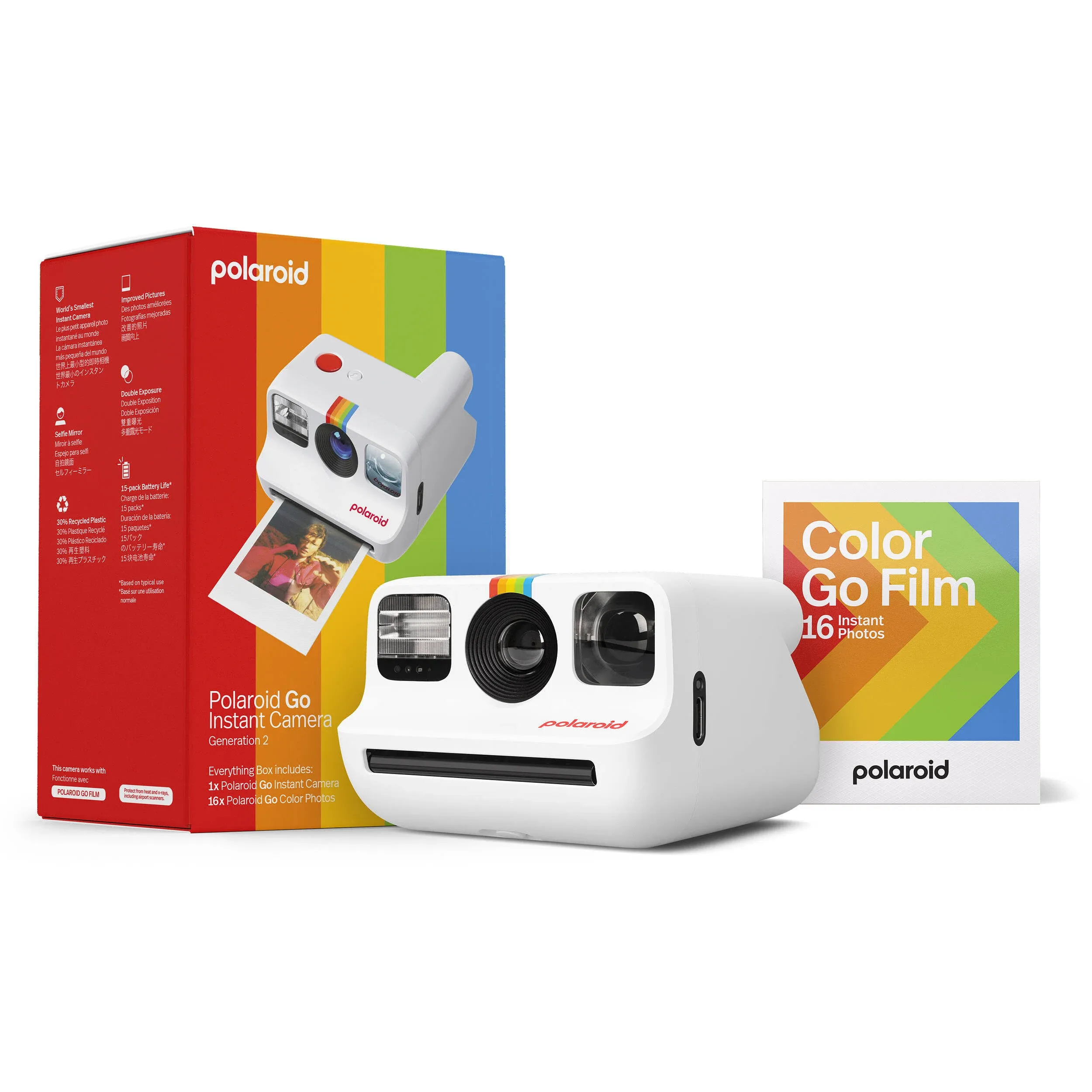 Polaroid Go Gen 2 E-Box Cámara Instantánea (Blanco)