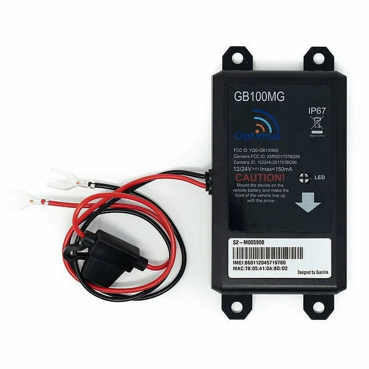 Optimus GB100M GPS Tracker for Vehicles - Easy Installation on Car&#039;s Battery... 