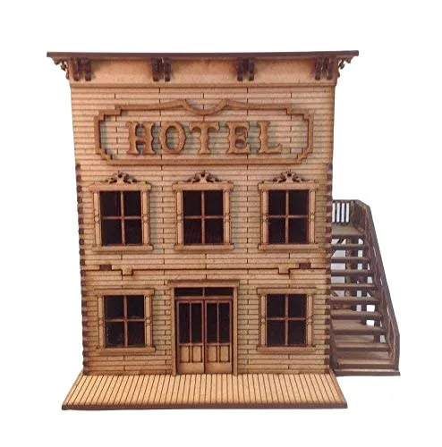 Hotel Brothel MDF 28mm Laser Cut Kit Tombstone Desperado Legends of the Old West FAST SHIPPING