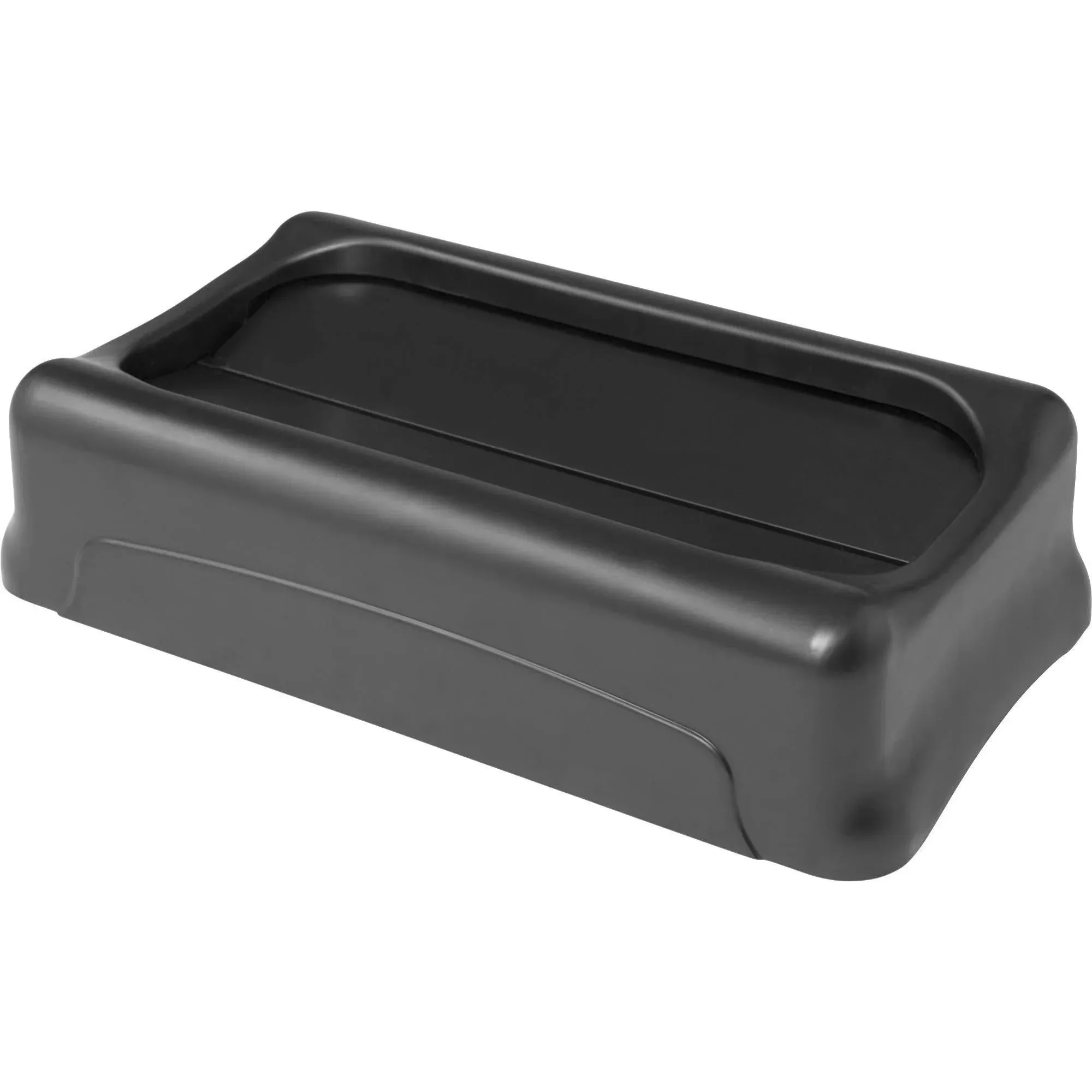 Rubbermaid® Commercial Swing Top Lid for Slim Jim Waste Containers, 11.38w x 20.5d x 5h, Black (RCP2673-60BLA)