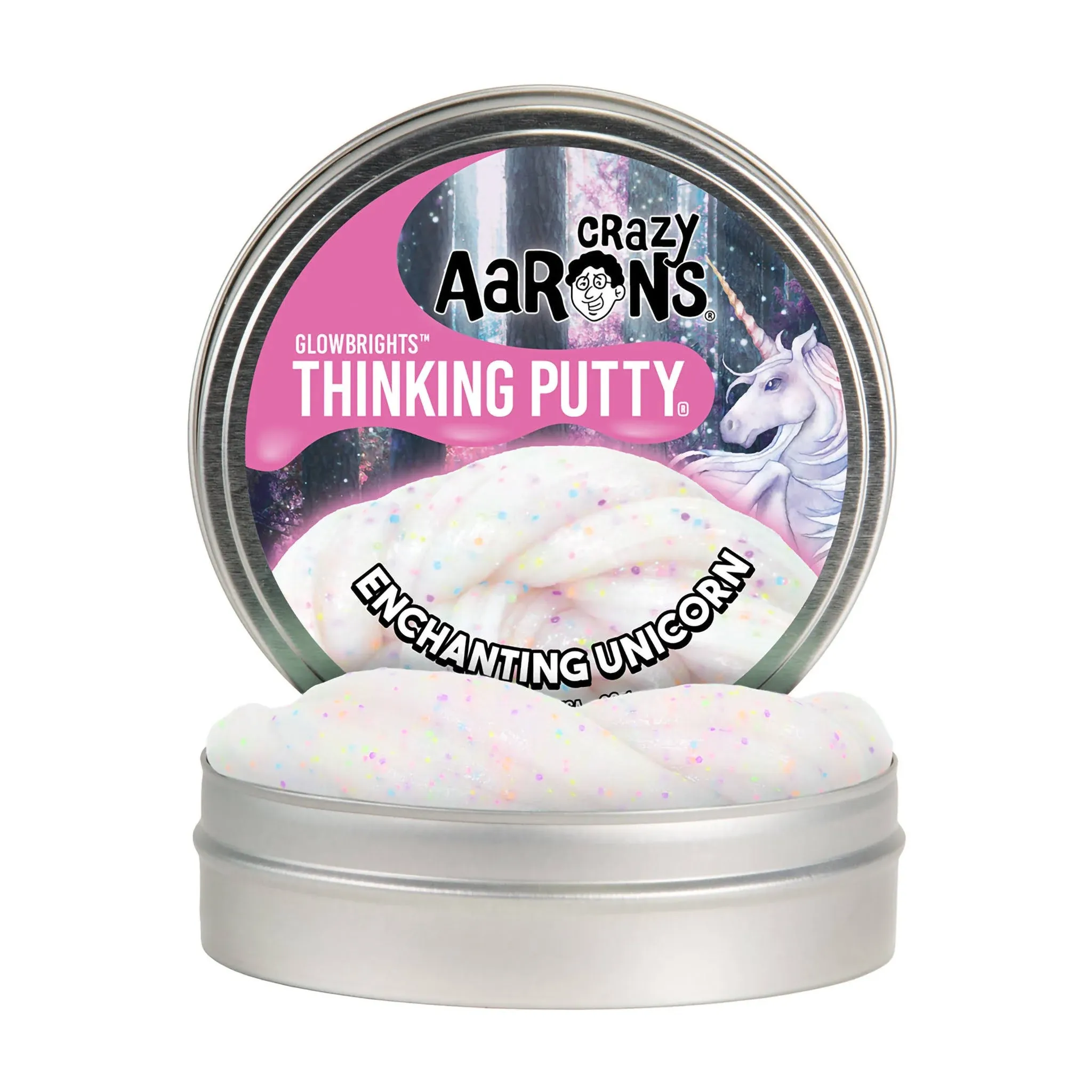 Crazy Aarons Glowbrights Putty, Enchanting Unicorn