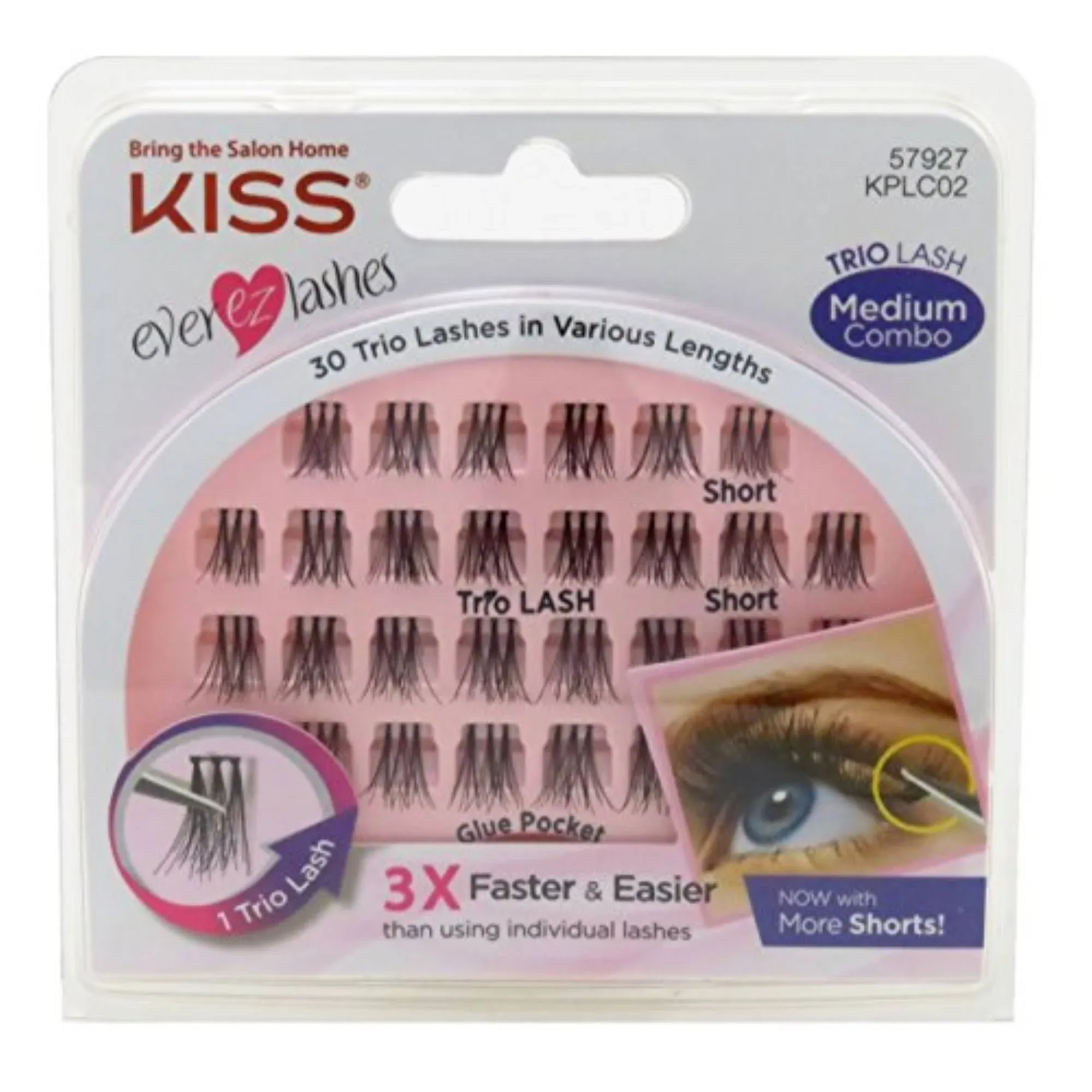 Kiss Ever-Ez Trio Lashes Medium Combo