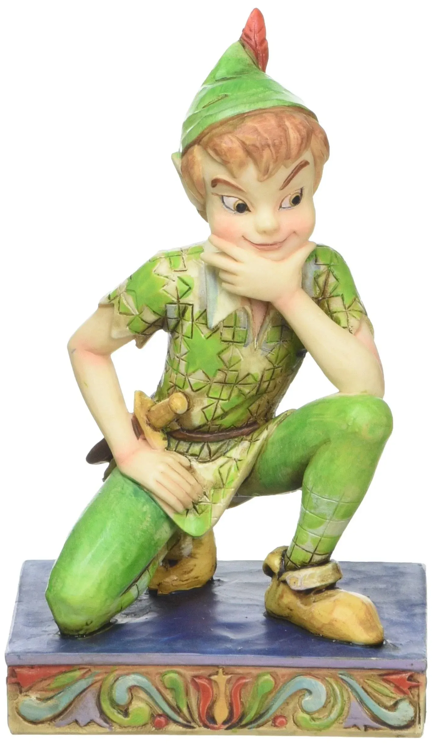 Disney Traditions by Jim Shore Peter Pan Personality Pose Stone Resin Figurine, 4”