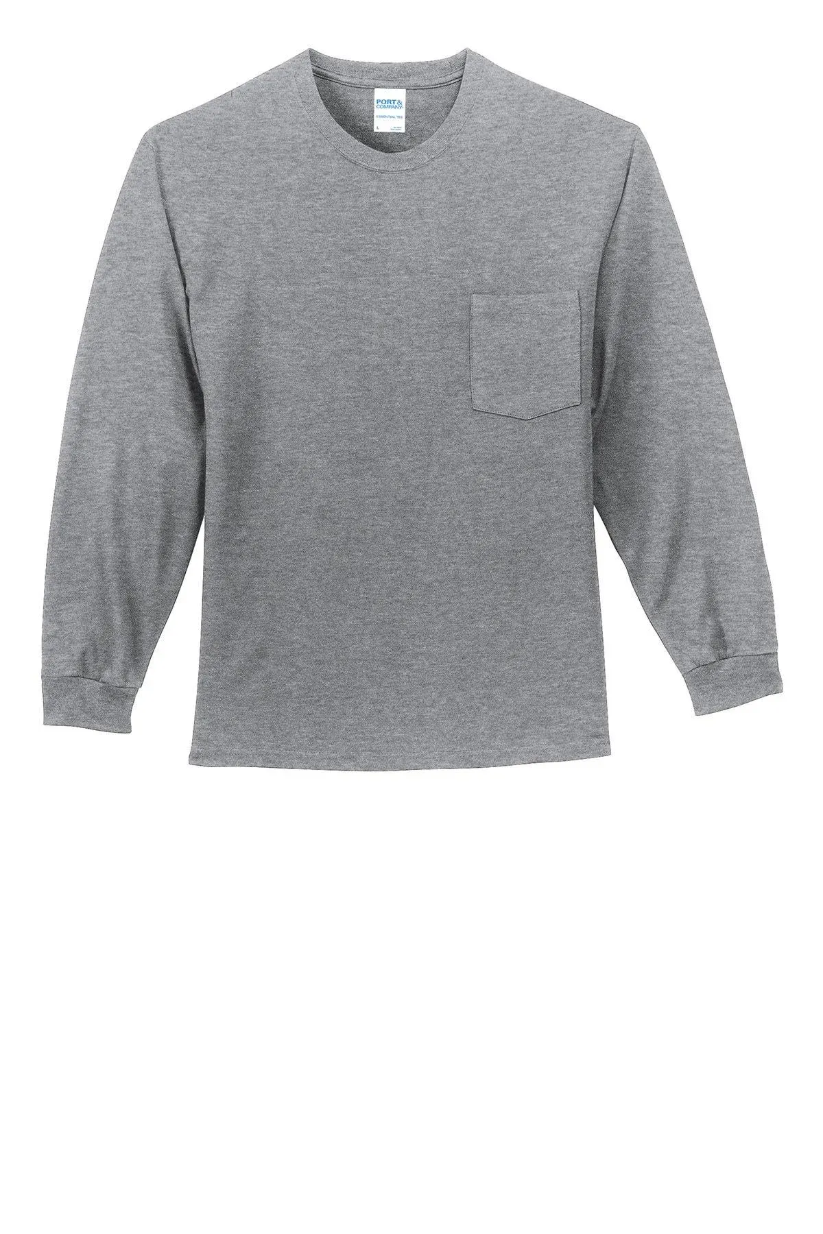 Port & Company Tall Long Sleeve Essential Pocket Tee