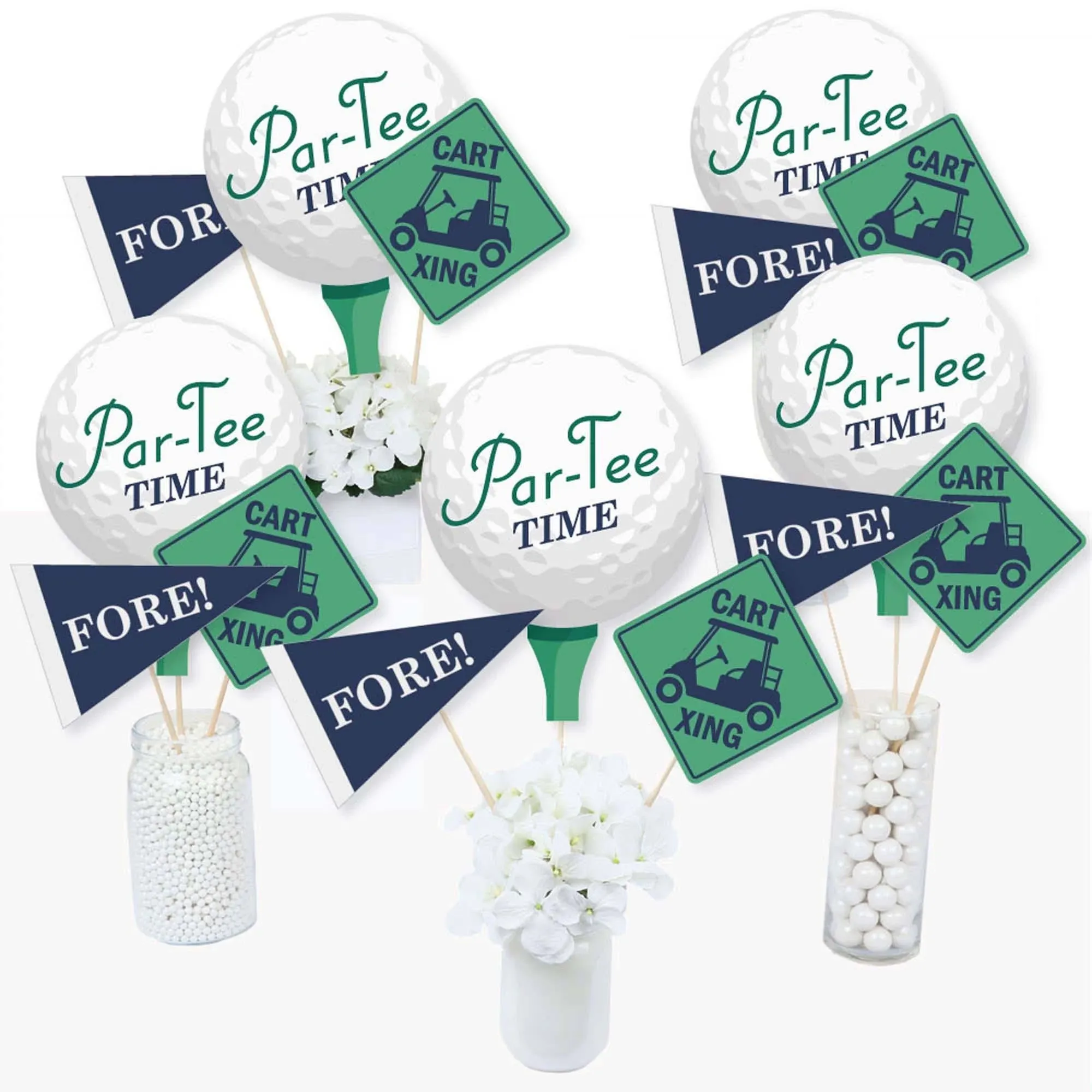 Par-Tee Time - Golf - Birthday or Retirement Party Centerpiece Sticks - Table ...