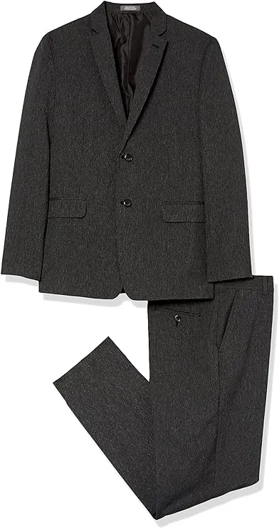 Van Heusen Boys 8-20 Mini Stripe Suit, Black, 16