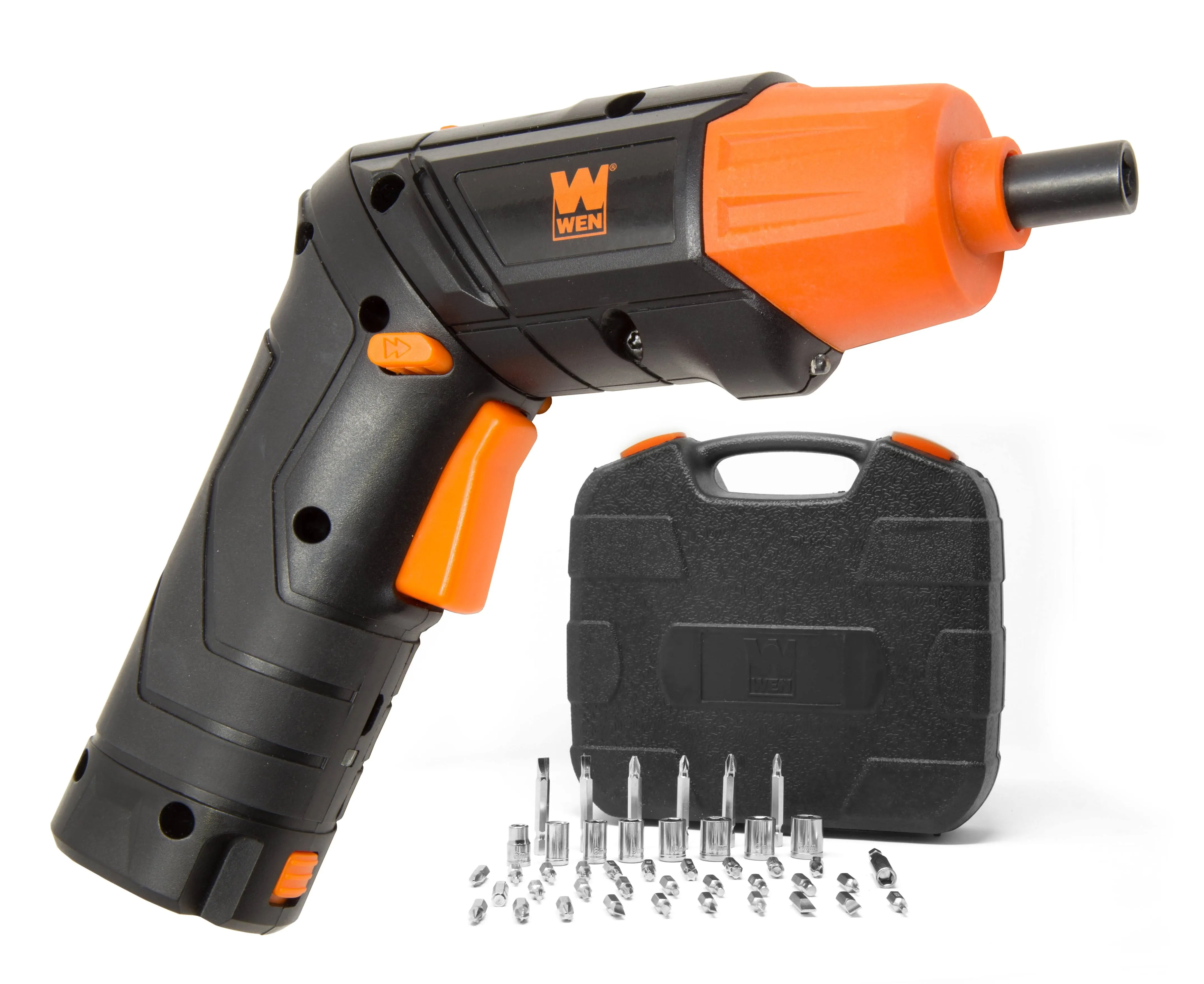 WEN 49140 4V Max Lithium Ion Rechargeable Cordless Electric Screwdriver and ...